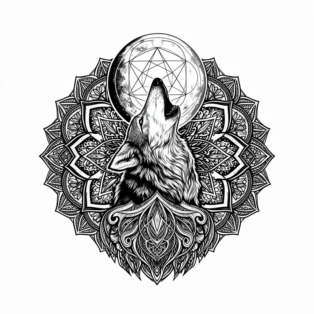 Mandala Wolf