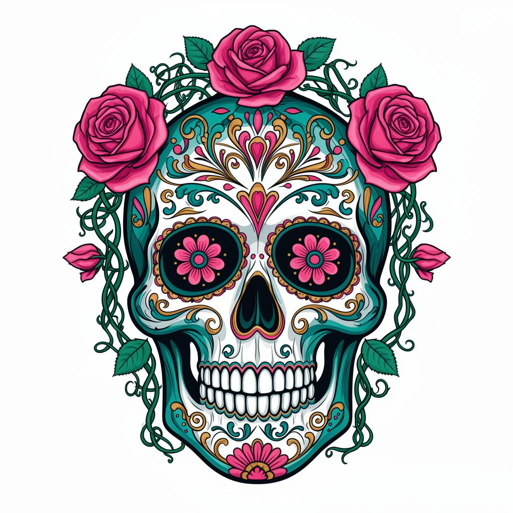 Sugar Skull Floral