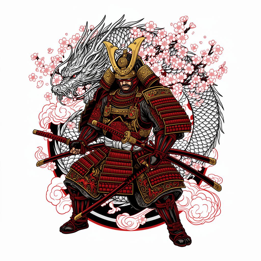 Samurai Dragon Tee